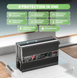 NOEIFEVO 24V 10A Lithium LiFePO4 Battery Charger, Charging Voltage 29.2V, with fan, aluminum housing, LCD screen