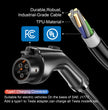 NOEIFEVO Level 2 Type 1 EV Charger - 6A-16A Charging Current, 3.5KW Max Power, IP65 Protection, NEMA Plug, Compatible with SAE J1772 Vehicles